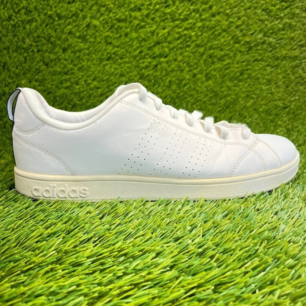Adidas NEO Label Advantage Mens Size 9.5 White Athletic Tennis Shoes Sneakers